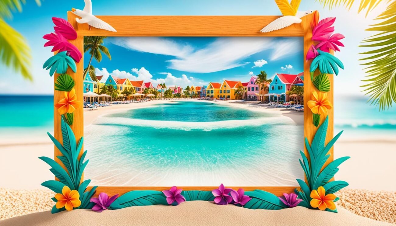 punta cana themed frame